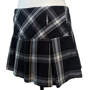 Wet Seal Mini Skirt | Vintage Y2K Plaid Pleated | Size L